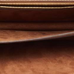 مملوكة مسبقًا Tory Burch Brown Leather Miller Shoulder Bag