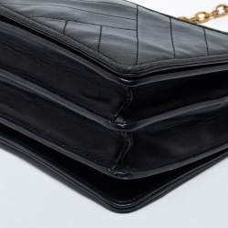 Pre Owned Tory Burch Black Leather Alexa Shoulder Bag