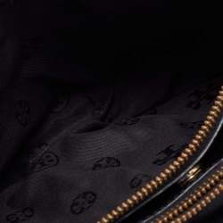 Pre Owned Tory Burch Black Leather Small Robinson Tote