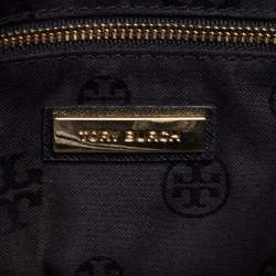 Pre Owned Tory Burch Black Leather Small Robinson Tote