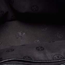 Pre Owned Tory Burch Black Leather Small Robinson Tote