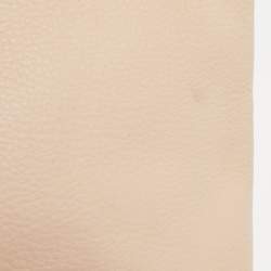 Pre Owned Tory Burch Cream Leather Thea Fold Over Crossbody Bag