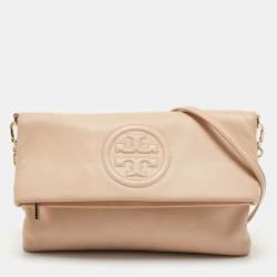 TORY BURCH Thea Fold-Over Crossbody Bag, Wildflower (Pink) Terrific  Condition