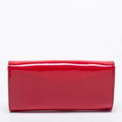 Pre Owned Tory Burch Red Patent Leather Crossbody Bag