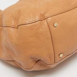 Pre Owned Tory Burch Beige Leather Amanda Tote