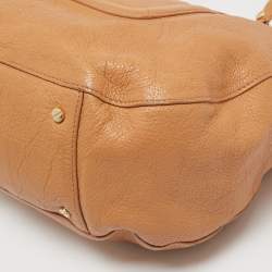 Pre Owned Tory Burch Beige Leather Amanda Tote