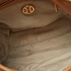 Pre Owned Tory Burch Beige Leather Amanda Tote
