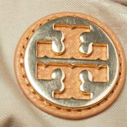 Pre Owned Tory Burch Beige Leather Amanda Tote