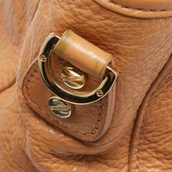 Pre Owned Tory Burch Beige Leather Amanda Tote