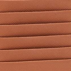 Pre Owned Tory Burch Brown Saffiano Leather Miller Top Zip Card Case