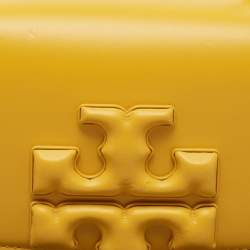 Pre Owned Tory Burch Mustard Leather Eleanor Small Chain Shoulder Bag