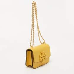 Pre Owned Tory Burch Mustard Leather Eleanor Small Chain Shoulder Bag