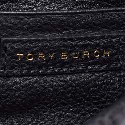 Pre Owned Tory Burch Black Quilted Leather Small Bryant Crossbody Bag