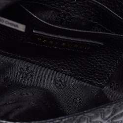 Pre Owned Tory Burch Black Quilted Leather Small Bryant Crossbody Bag
