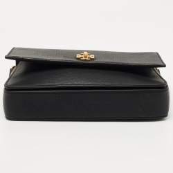Pre Owned Tory Burch Black Saffiano Leather Kira Chain Bag