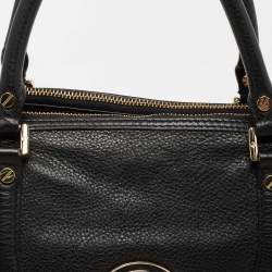 Pre Owned Tory Burch Black Leather Amanda Tote
