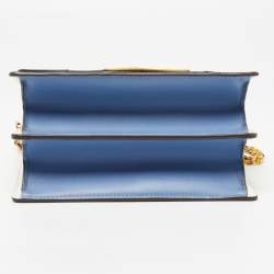 Pre Owned Tory Burch Multicolor Leather and Suede Robinson Convertible Shoulder Bag