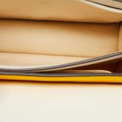 Pre Owned Tory Burch Multicolor Leather and Suede Robinson Convertible Shoulder Bag