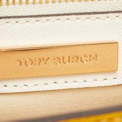 Pre Owned Tory Burch Multicolor Leather and Suede Robinson Convertible Shoulder Bag