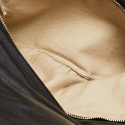 Pre Owned Tory Burch Black Leather Reva Chain Clutch