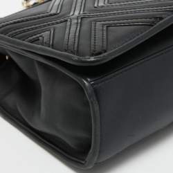 Pre Owned Tory Burch Black Leather Alexa Shoulder Bag