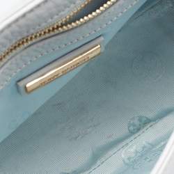 Pre Owned Tory Burch Light Blue Leather Britten Shoulder Bag