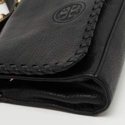 Tory Burch Black Leather Marion Crossbody Bag