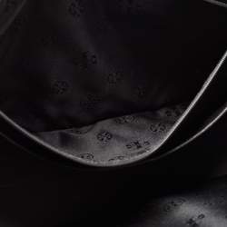 Pre Owned Tory Burch Black Leather Large York Buckle Shopper Tote