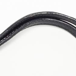 Pre Owned Tory Burch Black Leather Large York Buckle Shopper Tote