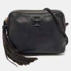 Pre Owned Tory Burch Black Leather Taylor Camera Bag