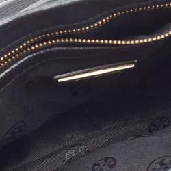 Pre Owned Tory Burch Black Leather Kira Flap Crossbody Bag