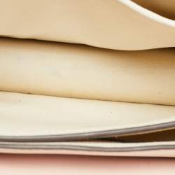 Pre Owned Tory Burch White Leather Robinson Crossbody Bag