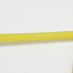 Pre Owned Tory Burch Yellow Leather Small Fleming Shoulder Bag