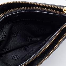 Pre Owned Tory Burch Black Leather Crossbody Bag