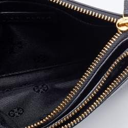 Pre Owned Tory Burch Black Leather Crossbody Bag