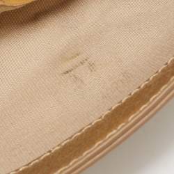 Pre Owned Tory Burch Gold Leather Chain Crossbody Bag