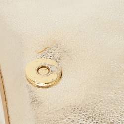 Pre Owned Tory Burch Gold Leather Chain Crossbody Bag