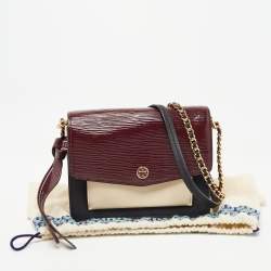 Tory Burch Multicolor Leather and Suede Mixed Material Robinson Shoulder Bag
