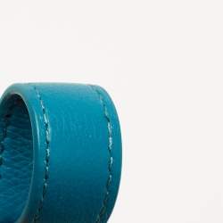 Pre Owned Tory Burch Green Leather Whipstitch Marion Tote