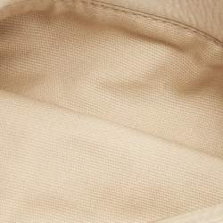 Pre Owned Tory Burch Off White Leather Robinson Flap Crossbody Bag