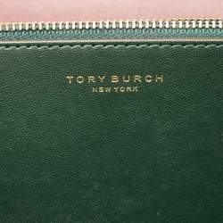 Pre Owned Tory Burch Burgundy Leather Eleanor Crossbody Bag