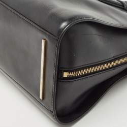 Pre Owned Tory Burch Black Leather Robinson Dome Satchel