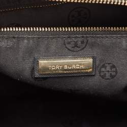 Pre Owned Tory Burch Black Leather Robinson Dome Satchel