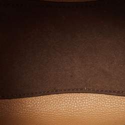 Pre Owned Tory Burch Tan Leather Small McGraw Bucket Bag
