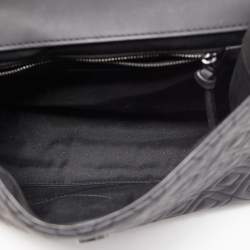 Pre Owned Tory Burch Black Leather Fleming Shoulder Bag