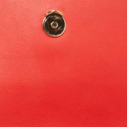 Tory Burch Red Leather Small Fleming Shoulder Bag