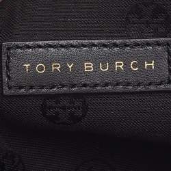 Pre Owned Tory Burch Black Quilted Leather Alexa Chain Tote