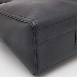 Pre Owned Tory Burch Black Leather Tote