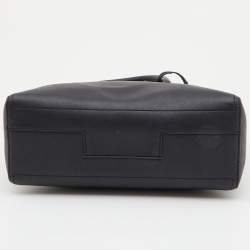 Pre Owned Tory Burch Black Leather Tote