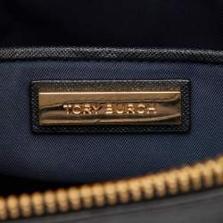 Pre Owned Tory Burch Black Leather Tote